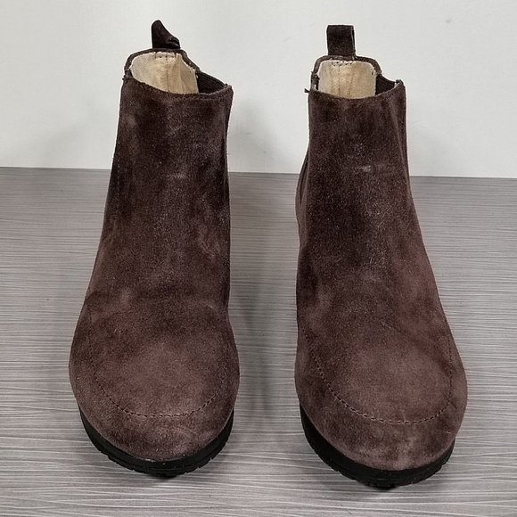 Dr. Scholl's Scarlet Wedge Chelsea Bootie, Brown Suede, Womens Size 6.5 - Picture 2 of 10